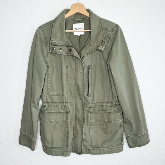 Madewell Women's Olive Green Utility Jacket Size Medium - Picture 2 of 9
